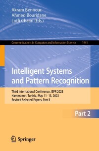 Imagen de portada: Intelligent Systems and Pattern Recognition 9783031463372