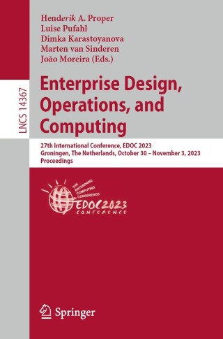 Imagen de portada: Enterprise Design, Operations, and Computing 9783031465864