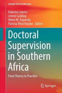 Imagen de portada: Doctoral Supervision in Southern Africa 9783031468988