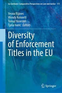 Cover image: Diversity of Enforcement Titles in the EU 9783031471070