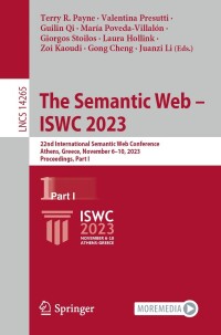 Imagen de portada: The Semantic Web – ISWC 2023 9783031472398