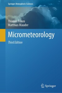 Cover image: Micrometeorology 3rd edition 9783031475252