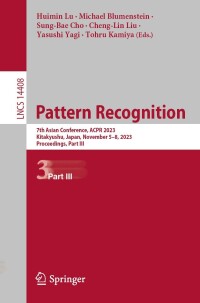 Imagen de portada: Pattern Recognition 9783031476648