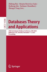 Cover image: Databases Theory and Applications 9783031478420