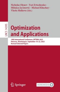 Cover image: Optimization and Applications 9783031478581