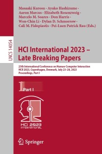 Imagen de portada: HCI International 2023 – Late Breaking Papers 9783031480379