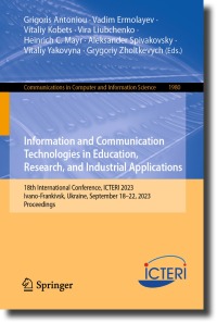 Imagen de portada: Information and Communication Technologies in Education, Research, and Industrial Applications 9783031483240