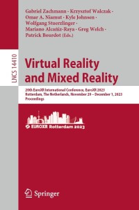 Cover image: Virtual Reality and Mixed Reality 9783031484940