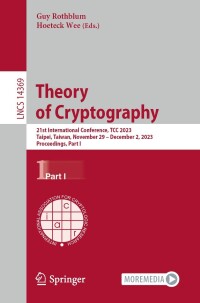 Cover image: Theory of Cryptography 9783031486142