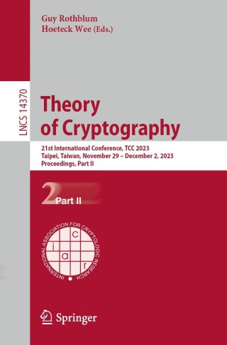 Immagine di copertina: Theory of Cryptography 9783031486173