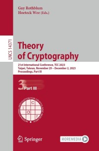 Imagen de portada: Theory of Cryptography 9783031486203