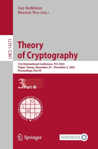 Omslagafbeelding: Theory of Cryptography 9783031486203