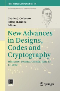 Imagen de portada: New Advances in Designs, Codes and Cryptography 9783031486784