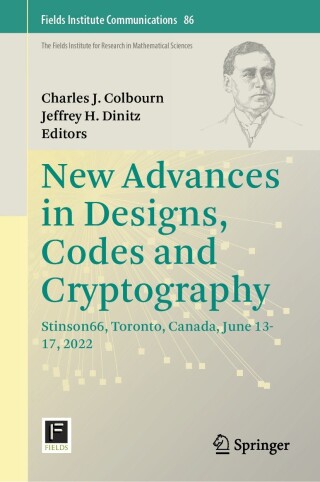 Cover image: New Advances in Designs, Codes and Cryptography 9783031486784