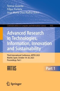 Cover image: Advanced Research in Technologies, Information, Innovation and Sustainability 9783031488573