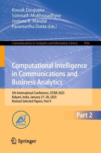 Imagen de portada: Computational Intelligence in Communications and Business Analytics 9783031488788