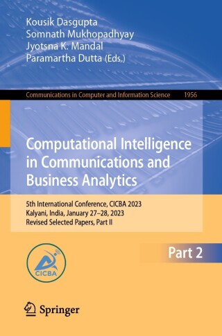 Cover image: Computational Intelligence in Communications and Business Analytics 9783031488788