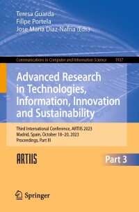 Cover image: Advanced Research in Technologies, Information, Innovation and Sustainability 9783031489297