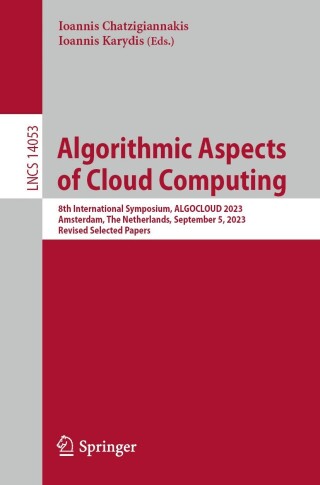 Cover image: Algorithmic Aspects of Cloud Computing 9783031493607