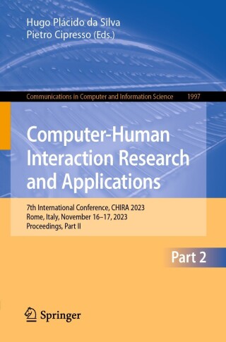 Cover image: Computer-Human Interaction Research and Applications 9783031493676