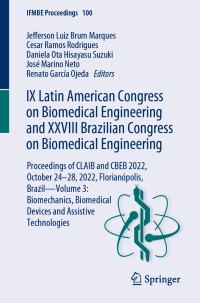 Imagen de portada: IX Latin American Congress on Biomedical Engineering and XXVIII Brazilian Congress on Biomedical Engineering 9783031494062