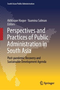 Imagen de portada: Perspectives and Practices of Public Administration in South Asia 9783031498404