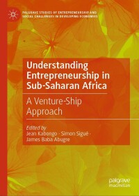 Imagen de portada: Understanding Entrepreneurship in Sub-Saharan Africa 9783031501272