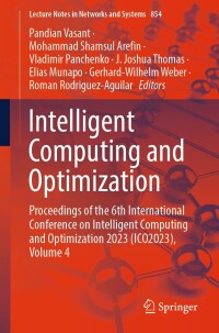 Immagine di copertina: Intelligent Computing and Optimization 9783031501500