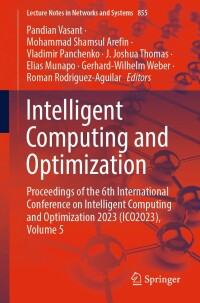 Cover image: Intelligent Computing and Optimization 9783031501579