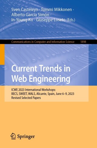 Imagen de portada: Current Trends in Web Engineering 9783031503849