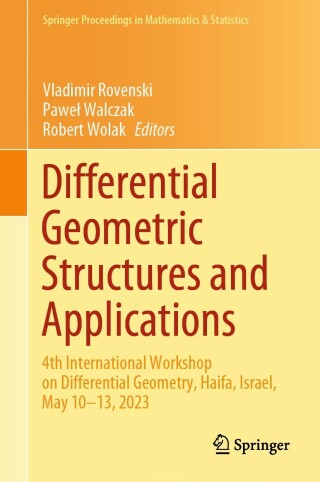 Imagen de portada: Differential Geometric Structures and Applications 9783031505850