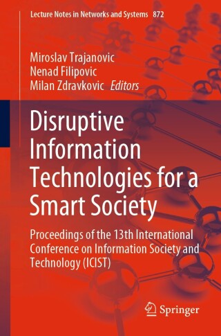 Cover image: Disruptive Information Technologies for a Smart Society 9783031507540