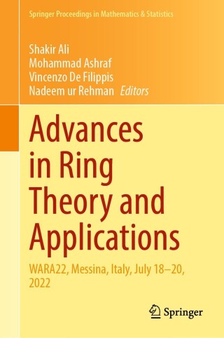 Cover image: Advances in Ring Theory and Applications 9783031507946