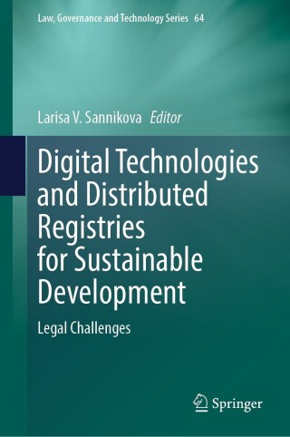 Cover image: Digital Technologies and Distributed Registries for Sustainable Development 9783031510663