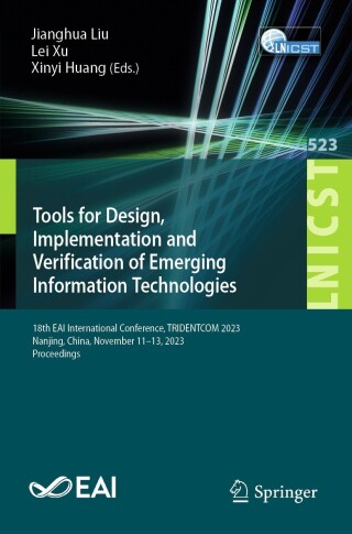 Cover image: Tools for Design, Implementation and Verification of Emerging Information Technologies 9783031513985