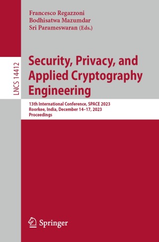 Cover image: Security, Privacy, and Applied Cryptography Engineering 9783031515828