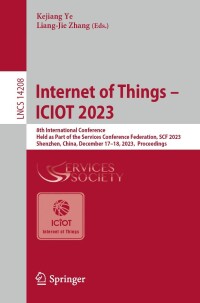 Cover image: Internet of Things – ICIOT 2023 9783031517334