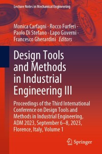 Cover image: Design Tools and Methods in Industrial Engineering III 9783031520747
