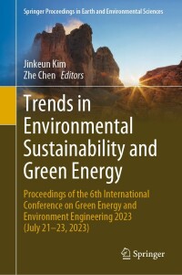 Cover image: Trends in Environmental Sustainability and Green Energy 9783031523298