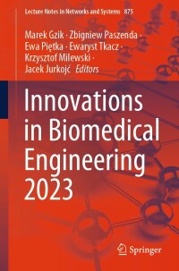 Imagen de portada: Innovations in Biomedical Engineering 2023 9783031523816