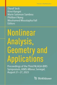 Cover image: Nonlinear Analysis, Geometry and Applications 9783031526800