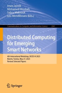 Imagen de portada: Distributed Computing for Emerging Smart Networks 9783031528224