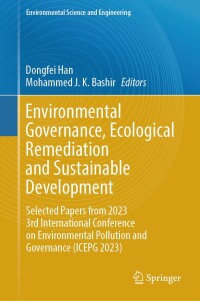 Cover image: Environmental Governance, Ecological Remediation and Sustainable Development 9783031529009