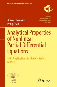 صورة الغلاف: Analytical Properties of Nonlinear Partial Differential Equations 9783031530739