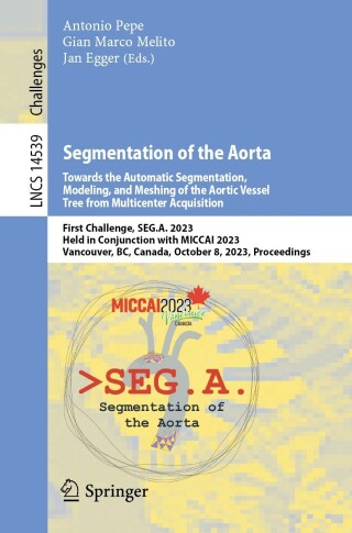 Cover image: Segmentation of the Aorta. Towards the Automatic Segmentation, Modeling, and Meshing of the Aortic Vessel Tree from Multicenter Acquisition 9783031532405