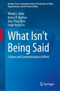 Cover image: What Isn’t Being Said 9783031536441