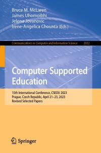 Cover image: Computer Supported Education 9783031536557