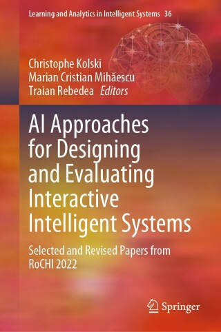 Imagen de portada: AI Approaches for Designing and Evaluating Interactive Intelligent Systems 9783031539565