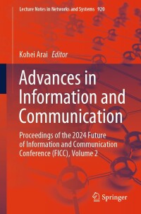 Cover image: Advances in Information and Communication 9783031539626