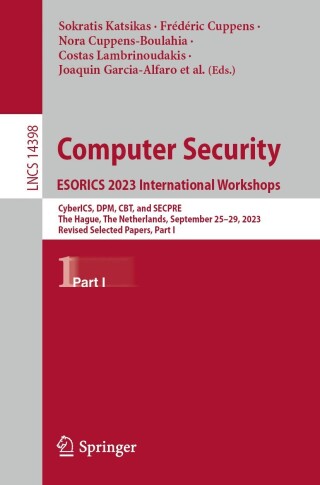 Cover image: Computer Security. ESORICS 2023 International Workshops 9783031542039
